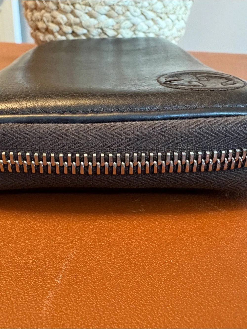 Gucci Dark Brown Leather Zip-Around Wallet